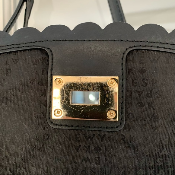 EUC kate spade Jazmin Maple Court Black Leather Purse - Picture 7 of 11